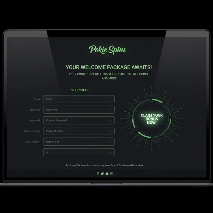 Pokie Spins Casino Signup